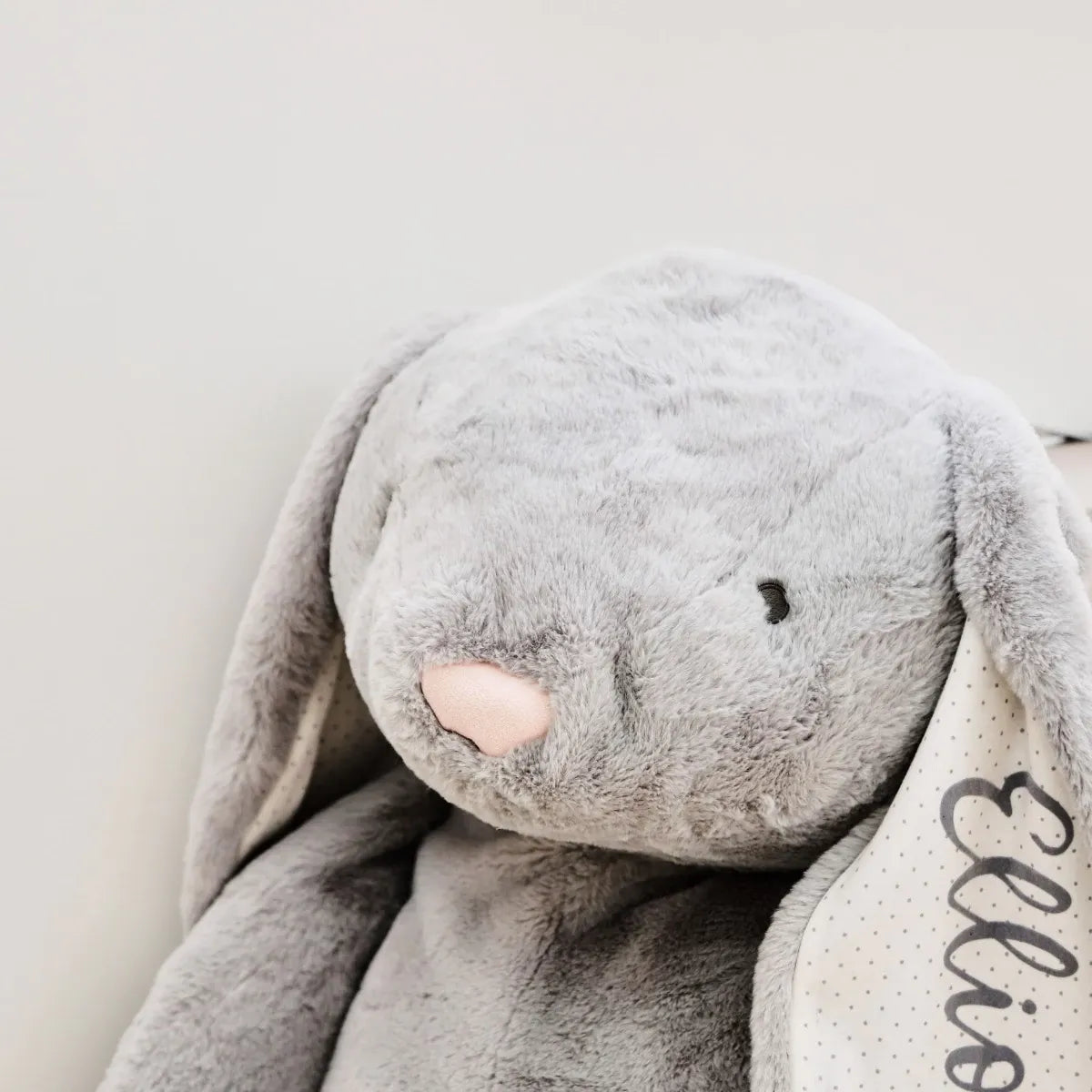 Personalised Supersized Grey Bunny Soft Toy