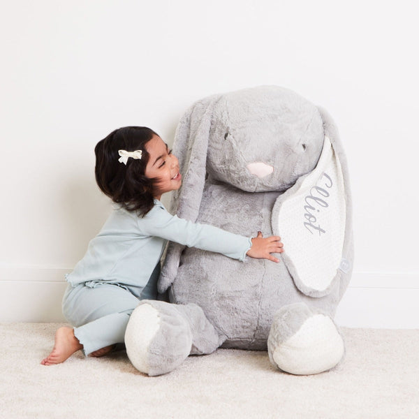 Personalised Supersized Grey Bunny Soft Toy