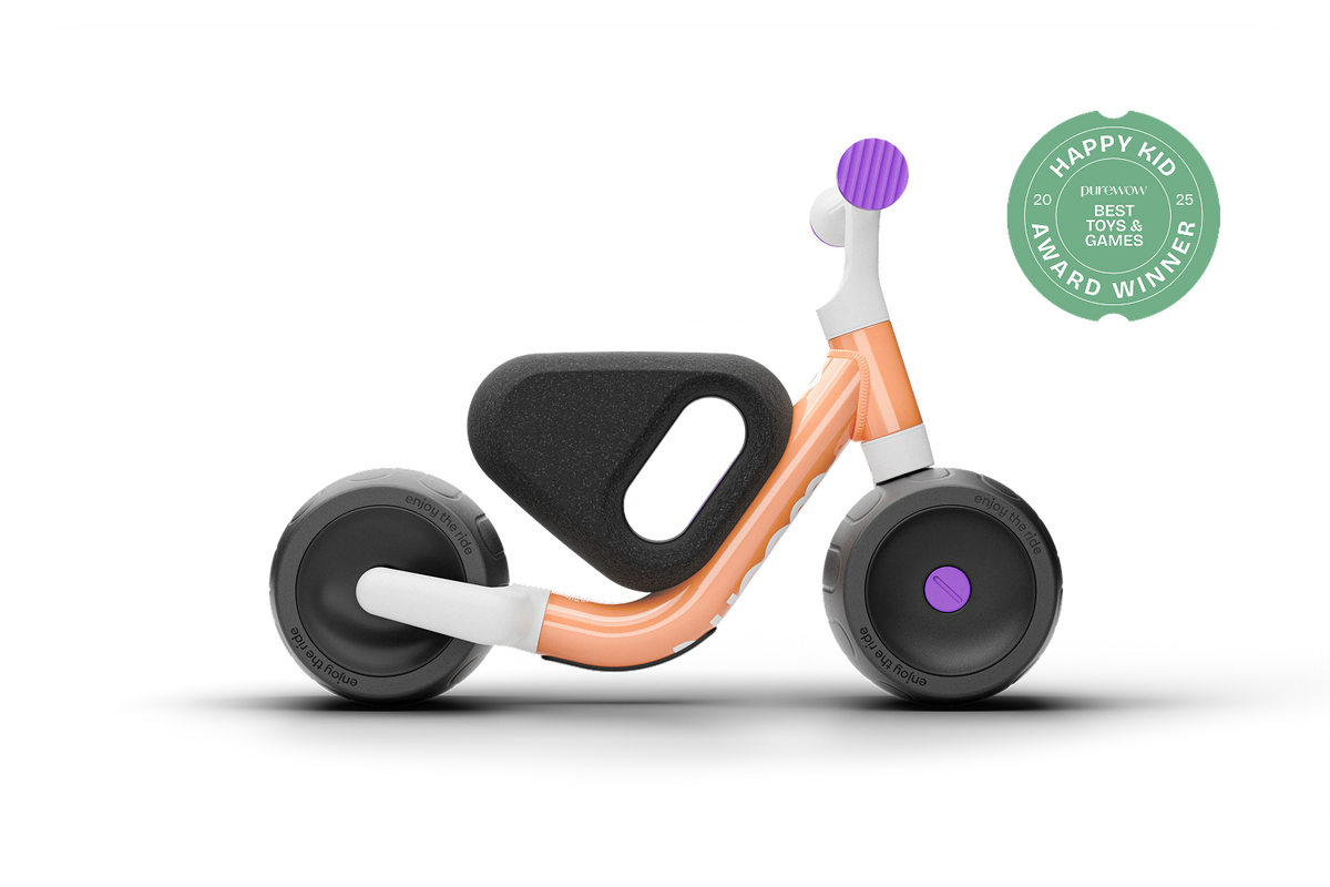 The only self-balancing bike. For kids aged 9-36 months and helps safely develop early motor skills.