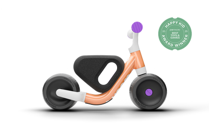 The only self-balancing bike. For kids aged 9-36 months and helps safely develop early motor skills.